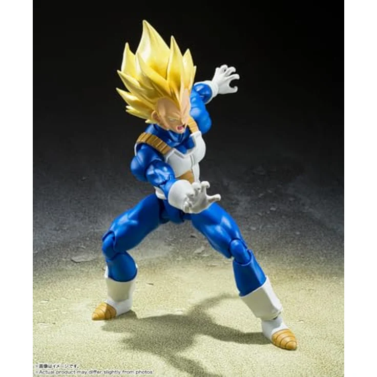 TAMASHII NATIONS Dragon Ball Z - Super Sayan Vegeta - Figurine S.H. Figuarts, 14cm Sammelfigur – Bild 5