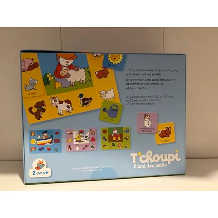 Nathan T'choupi 31000 Brettspiel, Kartenspiel Matching mit 32 Bildern und 4 großen Brettern für Kinder ab 3 Jahren – Bild 2