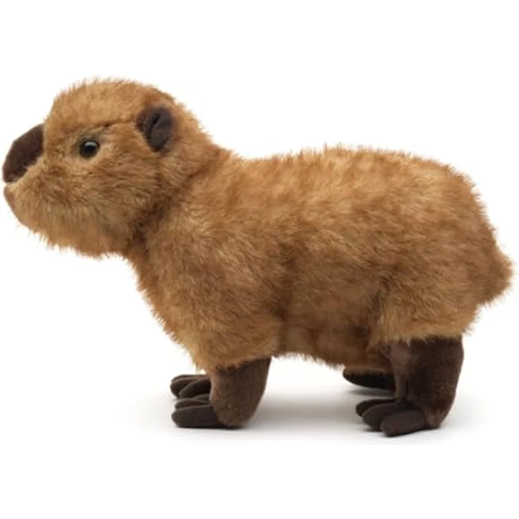 Teddys Rothenburg Kuscheltier Wasserschwein Capybara, braun, 28 cm, stehend, waschbar bis 30°C – Bild 2