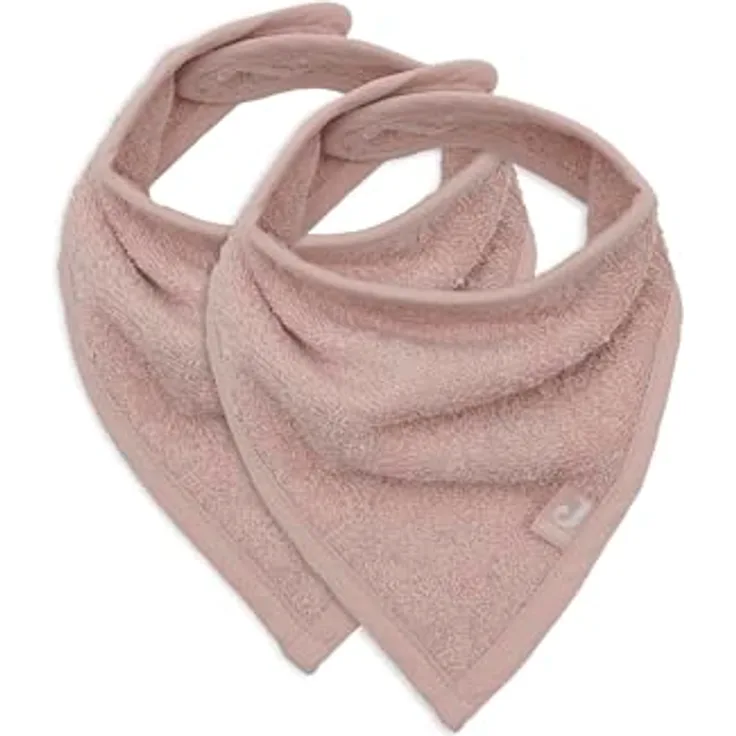 Jollein Sabberlätzchen Baby Bandana Wild Rose 2er Pack 100% Baumwolle Klettverschluss Babylatz Lätzchen Baby