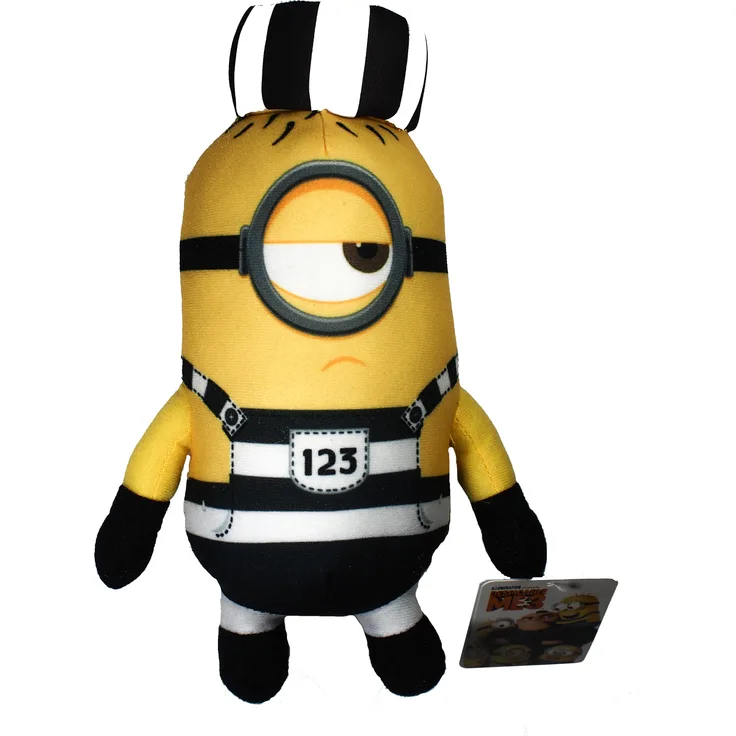 Minions 123 Gefängnis Figur Stoff Tier Minions Jailbreak NEU, Kuscheltier mit DS