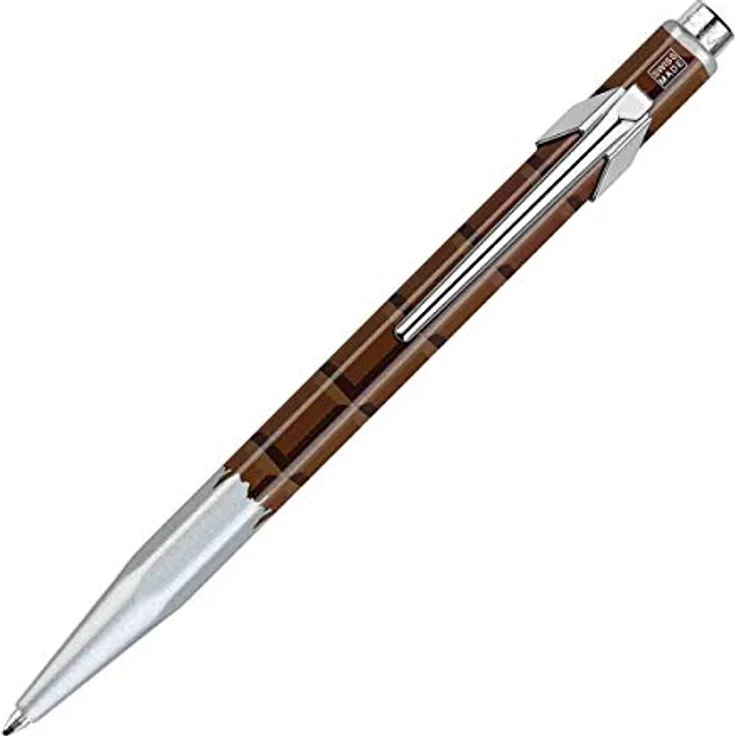 Caran d'Ache 849 Schokolade, Kugelschreiber mit sechseckigem Aluminiumschaft und Goliath Riesenpatrone, braun im Etui – Bild 1