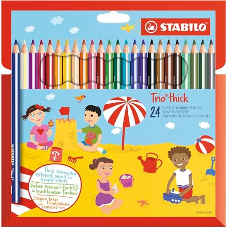 Dreikant-Buntstift - STABILO Trio dick - 24er Pack – Bild 2