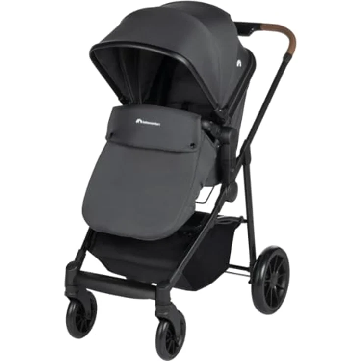 Bebeconfort Haze Trio, 3-in-1 Kombikinderwagen mit wendbarem 2-in-1-Sitz, Babyschale R129, leicht und kompakt, Mineral Graphite – Bild 6