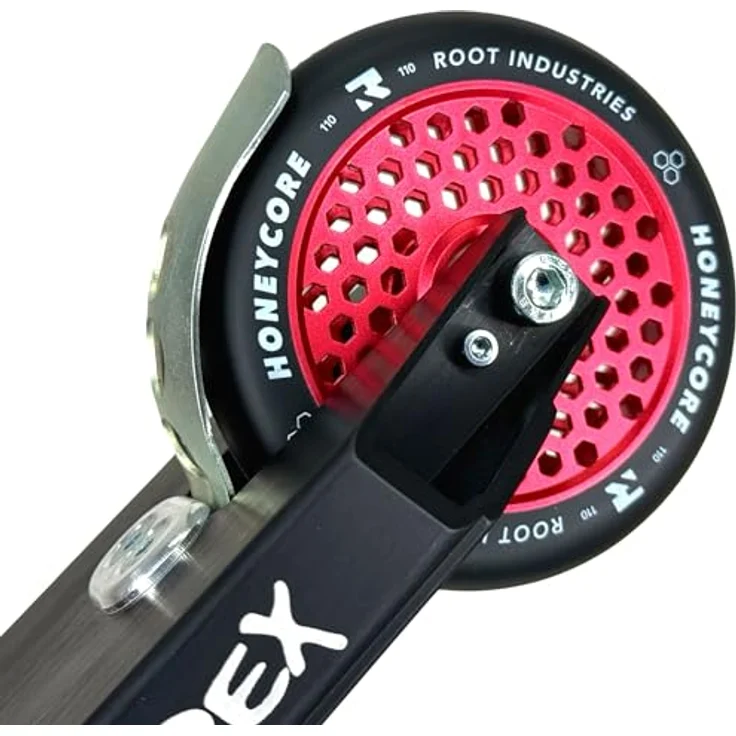 Root Industries Honeycore Stunt-Scooter Rolle 110mm Rot/PU Schwarz, Leichtgewichtiges Design, Abec 11 Kugellager – Bild 5