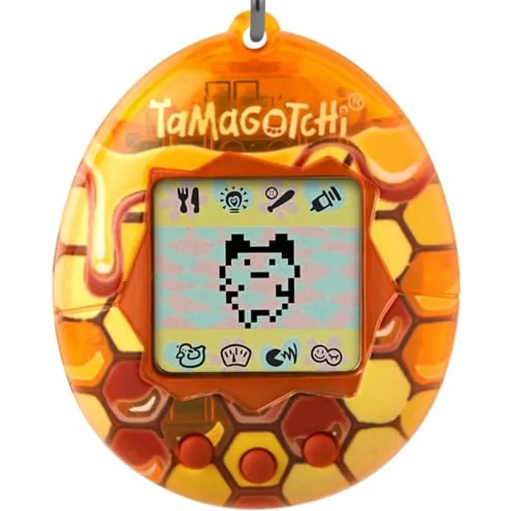 Bandai Tamagotchi Original Honey, Lernspielzeug mit CR2032 Batterie, mehrfarbig