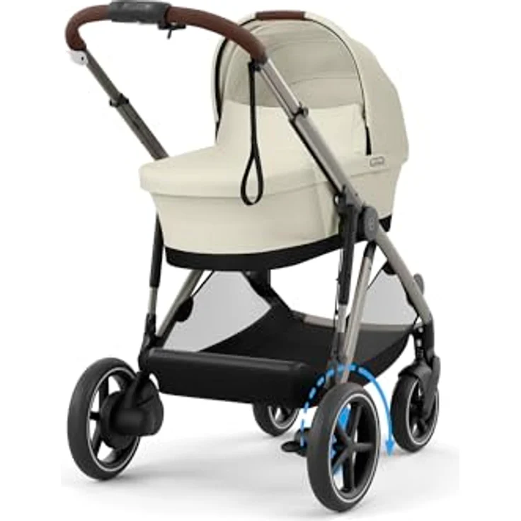 Cybex eGazelle S, Kinderwagen mit elektrischem Antrieb und Wiegefunktion, großer Einkaufskorb, Multi-Terrain-Support – Bild 4