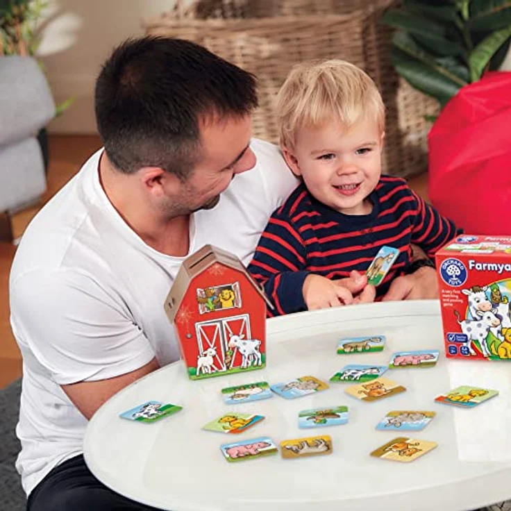 Orchard Farmyard Families, Zuordnungs- und Buchungsspiel mit 30 Karten und 3D-Scheune für Kinder ab 2 Jahren – Bild 10