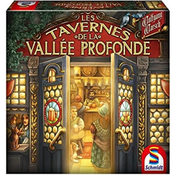 Schmidt Spiele 88254 Die Tavernen im tiefen Tal, Strategiespiel, Colourful, L - Spaßiges Strategiespiel für 2 bis 4 Spieler, empfohlen ab 12 Jahren, Spielzeit ca. 60 Minuten