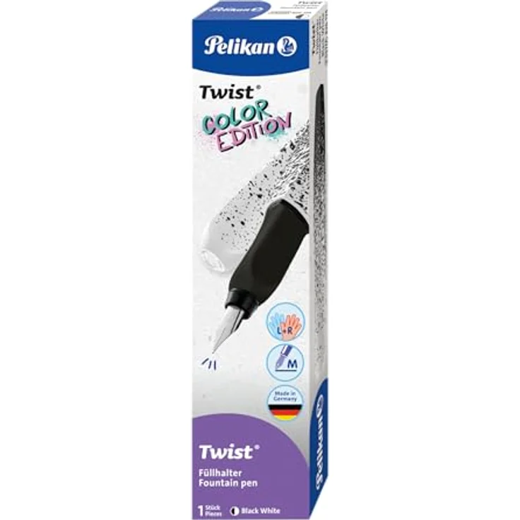 Pelikan Twist Füllhalter Color Edition, Ergonomischer Schulfüller mit Edelstahlfeder für Rechts- & Linkshänder, modernes Design – Bild 7