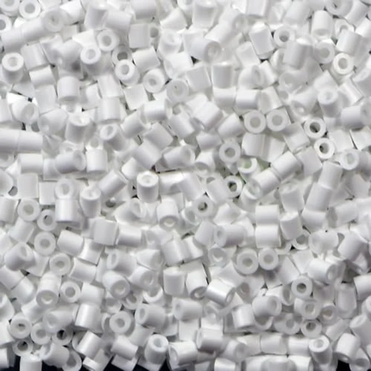 Hama Bügelperlen Hama Beutel mit 1000 Bio Midi-Bügelperlen weiß, Bastelperlen aus Biokunststoff – Bild 3