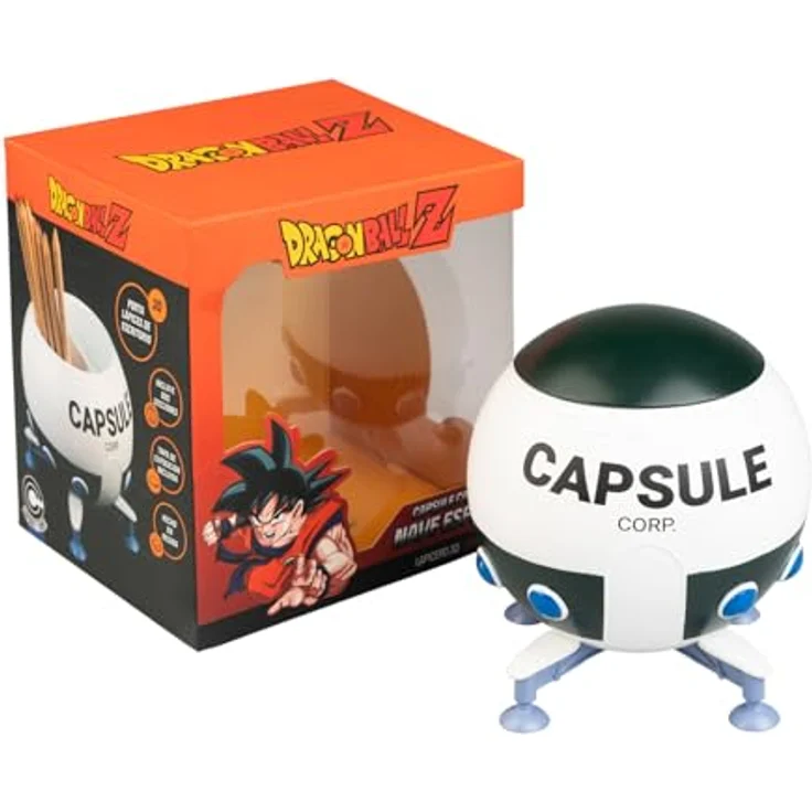 Grupo Erik Editores Dragon Ball Z Capsule Corp Stifthalter, Raumschiff-Design, 15 cm hoch, 15 cm breit – Bild 1