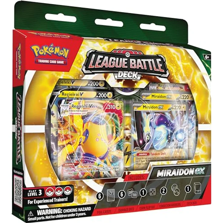 Pokémon League Battle Deck Miraidon ex - EN, Kartenspiel mit Miraidon ex und Regieleki VMAX - bunt – Bild 1