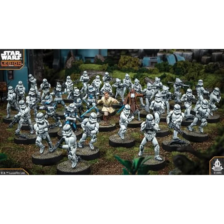 Atomic Mass Games Star Wars: Legion, Galactic Republic Starter Set mit 38 Miniaturen und General Kenobi als Commander – Bild 4