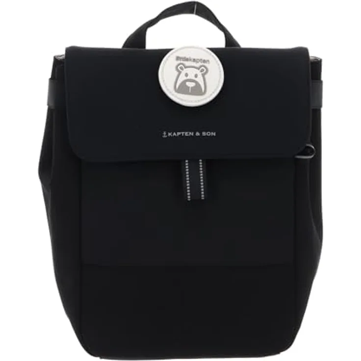 Kapten & Son Fyn Kinderrucksack, 28 cm, schwarz, 100% Polyester, für Kinder