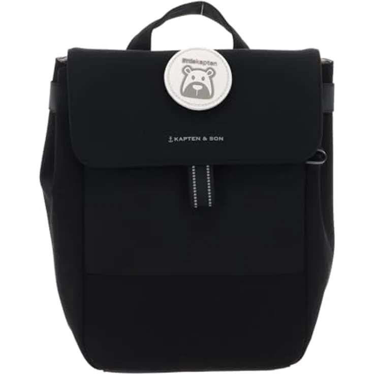 Kapten & Son Fyn Kinderrucksack, 28 cm, schwarz, 100% Polyester, für Kinder – Bild 1