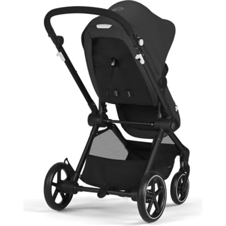Cybex Gold Kinderwagen EOS 2-in-1, Reisesystem ab Geburt bis 22 kg, wendbare Sitzeinheit, Moon Black – Bild 2