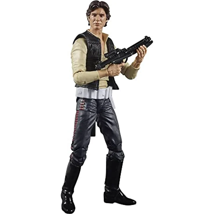 Hasbro Star Wars Black Series The Power of the Force, 15 cm Actionfigur Han Solo Exclusive mit Blaster-Zubehör und hochwertiger Lackierung – Bild 3