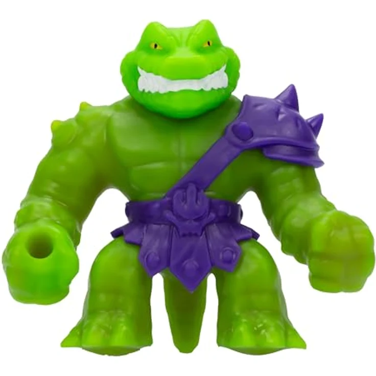 Heroes of Goo Jit Zu Stretch Striker Helden-Packung, Dehnbare Actionfigur Rock Jaw, elastische Füllung, bis zu 3-fache Größe dehnbar, Sammelset mit 5 Figuren – Bild 1
