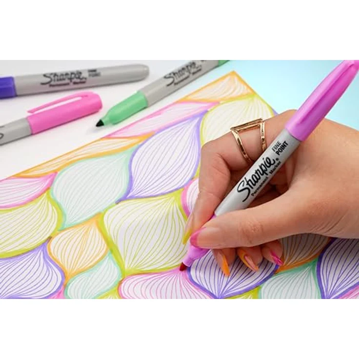 Sharpie Permanentmarker Glam Pop, feine Spitze, 24er Pack, bunte Farben – Bild 2