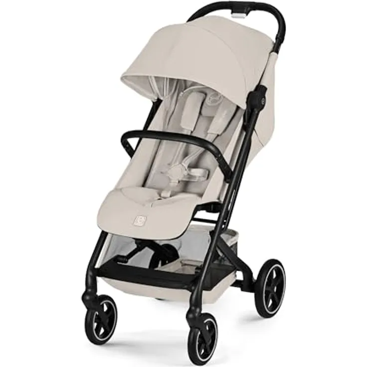 Cybex Beezy Buggy, Stadt-Buggy ab Geburt bis 4 Jahre (22 kg), kompakt faltbar, Dune Grey