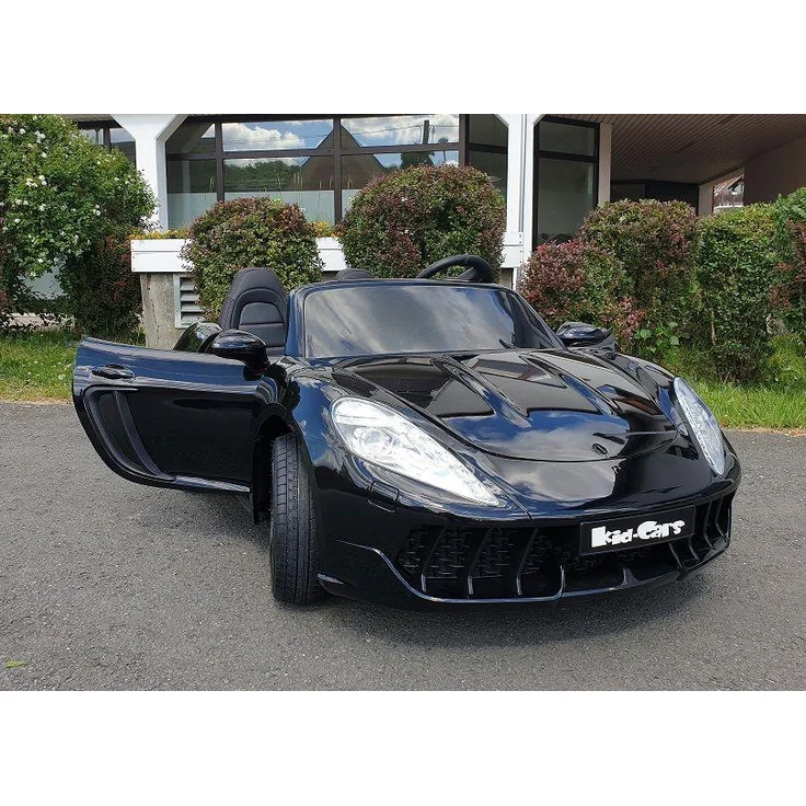Business Navigator XXL Kinderfahrzeug, 24V Elektroauto bis 16 km/h, Doppelsitzer in schwarz mit Ledersitzen und Bluetooth-Entertainment