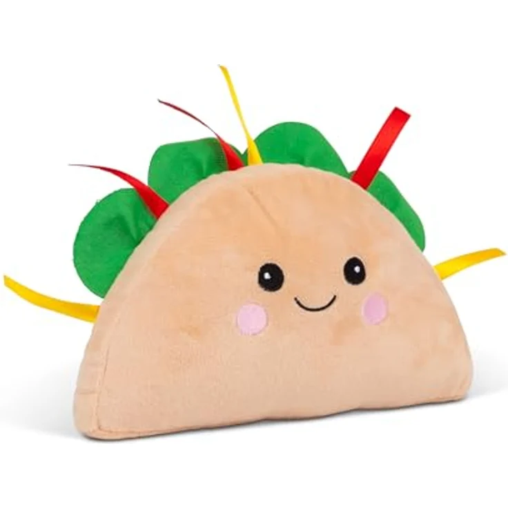 Tobar Kawaii Burger Animigos Funky Friends Kuscheltier, flauschiger Begleiter mit witzigen Details und dekorativer Funktion – Bild 1