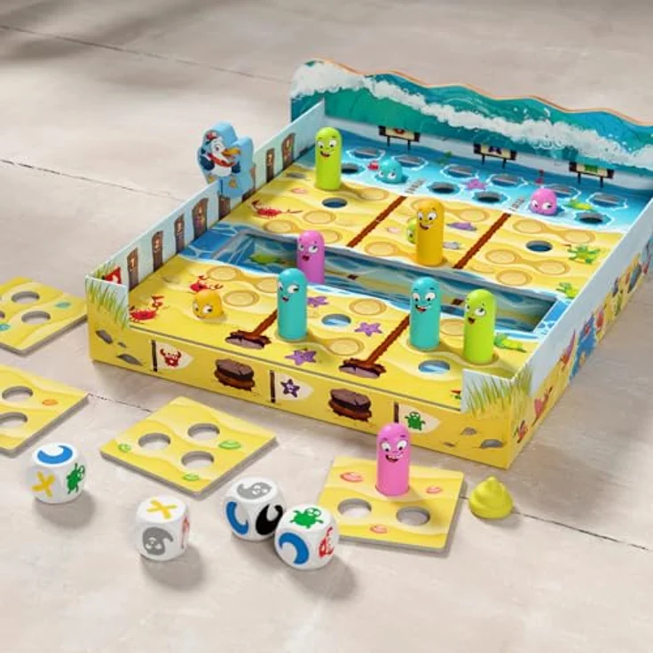 HABA Watt geht ab?! – 3D-Strand-Würfelspiel für 2–4 Spieler ab 6 Jahren, mit Wellen-Action und strategischem Spielspaß – Bild 2