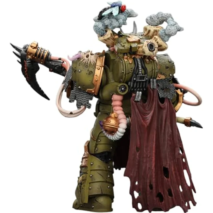 Joy Toy Warhammer 40k Actionfigur 1/18 Death Guard Deathshroud Terminator 1, 14 cm mit Manreaper und Plaguespurter Gauntlet, detailreich und beweglich – Bild 4