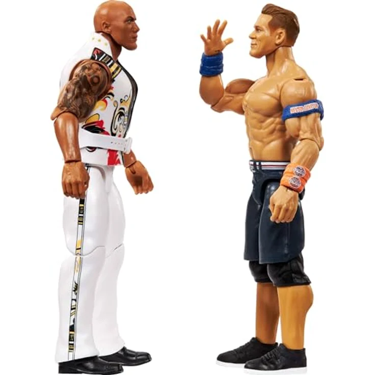 Mattel WWE Championship Showdown Actionfiguren 2er-Pack mit The Rock & John Cena, 15,2 cm, mit Zubehör und 10 Gelenkpunkten – Bild 5