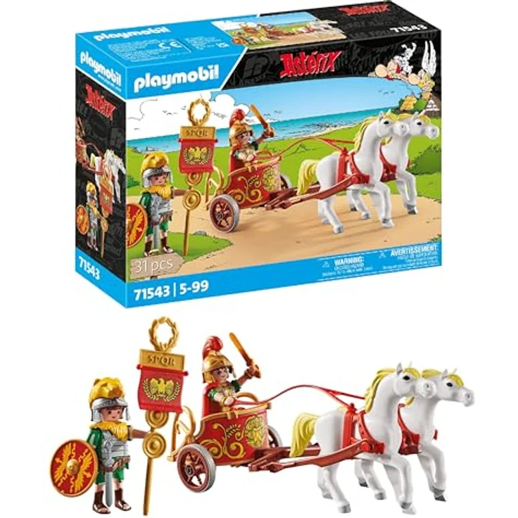 Playmobil® Konstruktions-Spielset Römischer Streitwagen (71543), Asterix, (31 St), Made in Europe – Bild 2