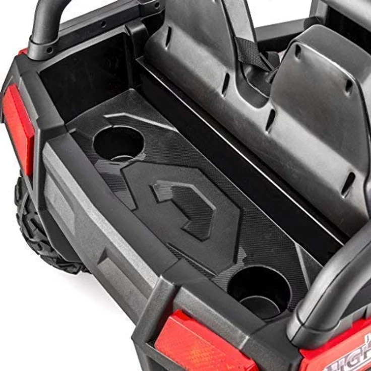 Beneo Kinder-Elektroauto RSX, blau - 2x12V, 4 X MOTOR, 2,4 GHz Fernbedienung, Zwei Kunstledersitze, Weiche EVA Räder, FM Radio, Bluetooth – Bild 6
