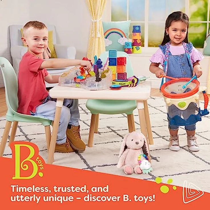 B. toys Spielzeug Klavier aus Holz mit Liederbuch, Piano Holzspielzeug, Musikspielzeug, Musikinstrument zum Klavier spielen lernen für Kinder ab 3 Jahren – Bild 6