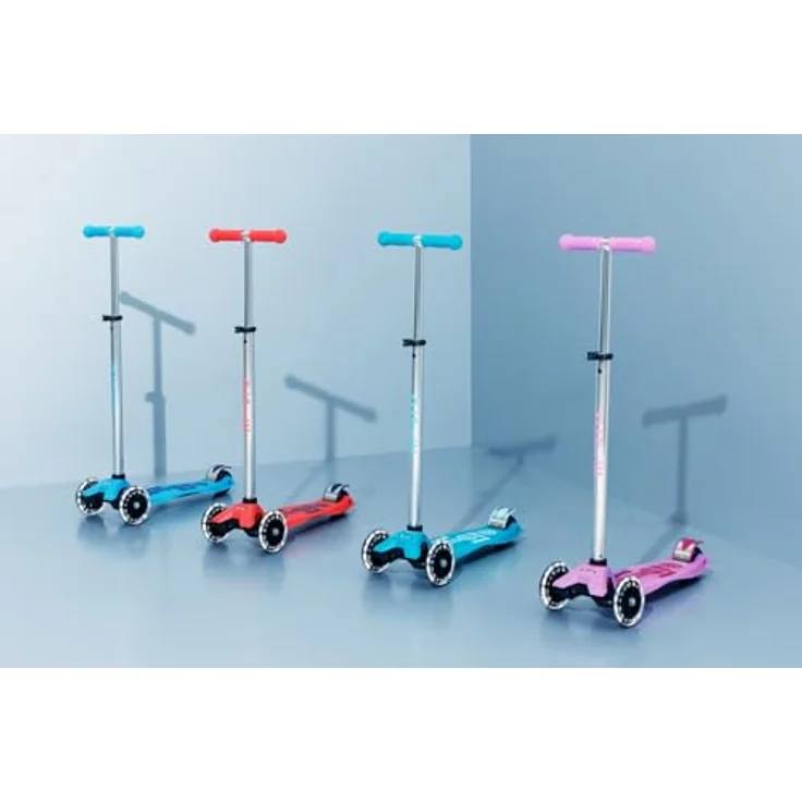 Micro Mobility Systems D GmbH micro Kinderroller | Scooter | maxi micro deluxe glow LED | crystal blue – Bild 7