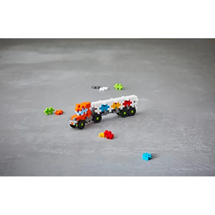 Plus-Plus 9604287, Geniales Konstruktionsspielzeug, Lastwagen, Kreativ-Bausteine Tube, 100 Teile, Bunt – Bild 3