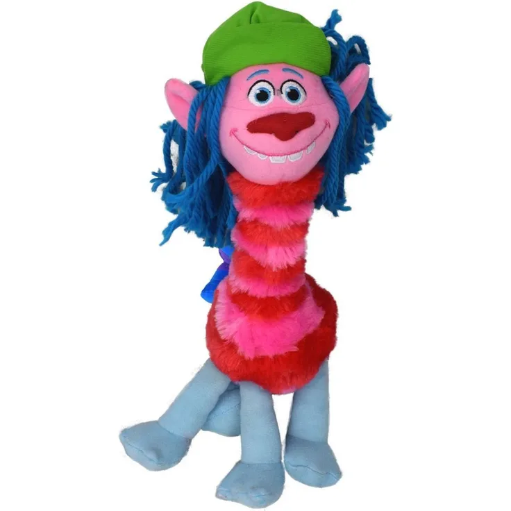 DreamWorks Kuscheltier Trolls Plüschfigur Cooper, Creek, Guy Diamond, uvm. Sammelfigur, authentisches Design, 100% Polyester, verschiedene Charaktere, 20-35 cm, weich und kuschelig