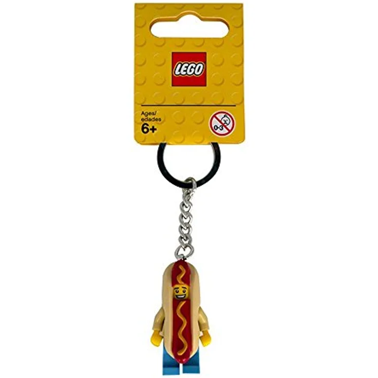LEGO 853571 - City Mann im Hot-Dog-Kostüm Schlüsselanhänger – Bild 1
