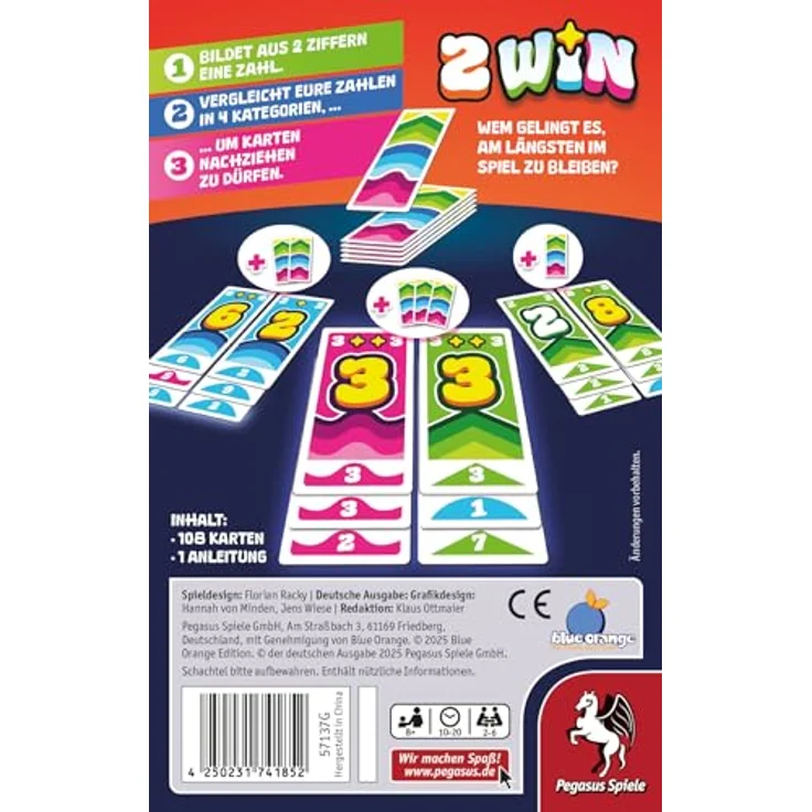Pegasus Spiele 2 Win, Kartenspiel für die ganze Familie – Bild 4