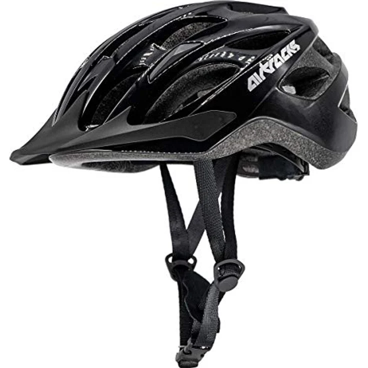 Airtracks Fahrradhelm für Damen und Herren Star K-60 Allround Radhelm MTB Helm für Erwachsene Verstellbar Schwarz, L/XL 58-63cm – Bild 1