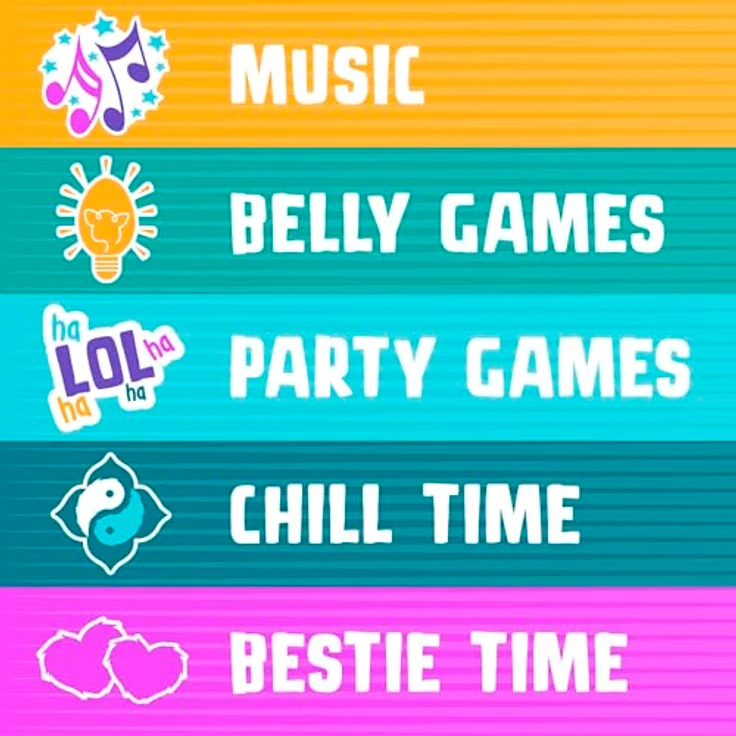 Hasbro Furby DJ Furby, interaktives elektronisches Plüschtier in Regenbogenfarben mit Musik, Lichtern, Bewegungen, Spielen und Sprachfunktionen in Französisch – Bild 8