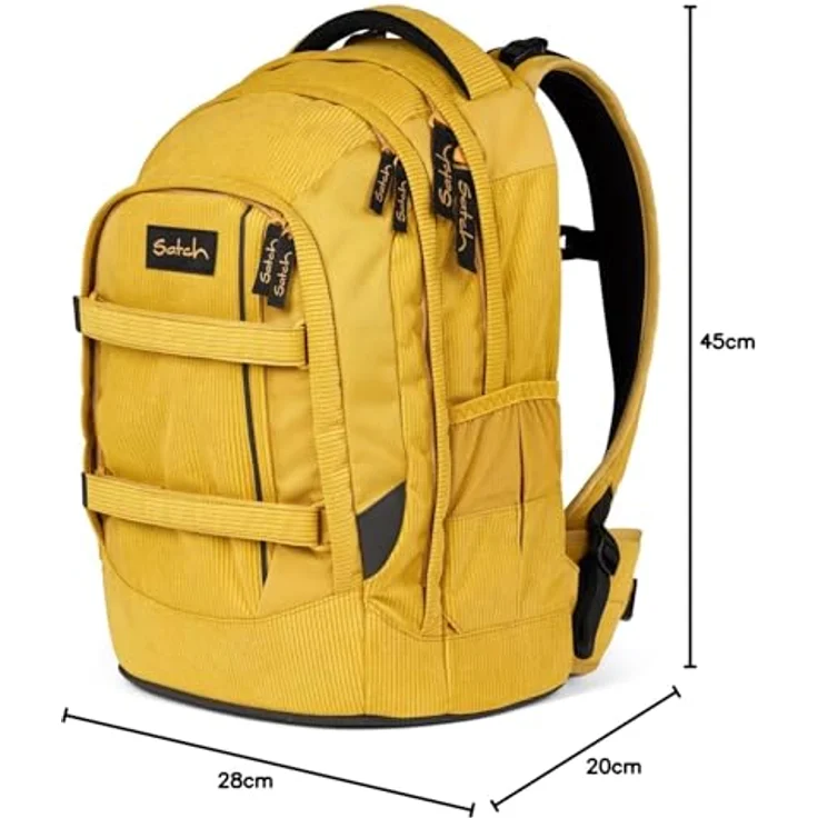 Satch Schulrucksack Pack Retro Special Edition, 3tlg. Set mit Schlamperbox und Sportbeutel, ergonomisch aus 100% recycelten PET-Flaschen – Bild 10