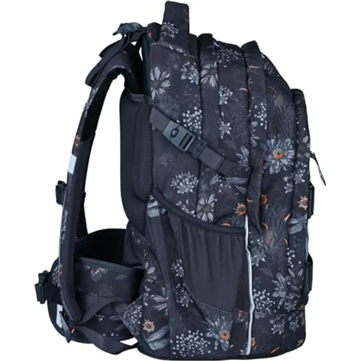 McNeill Schulranzen Luca 2.0, 2-tlg. Set aus Polyester, 3 Hauptfächer, ergonomisches Rückensystem, Farbe moray – Bild 3