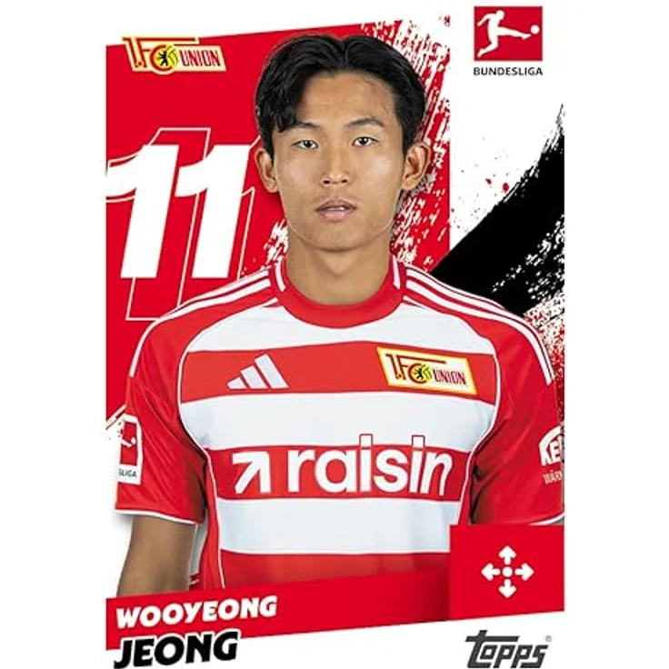 Topps 2025-26 Bundesliga Sticker (Display) Deutsch, 50 Boosterpackungen mit 7 Karten pro Packung – Bild 3
