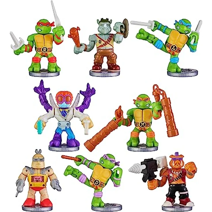 Big Buy Cooking Teenage Mutant Ninja Turtles Legends of Akedo: Michelangelo vs Evil Bepop, Kampffiguren-Set mit 2 Figuren, bunt, 4 Stücke, für Kinder ab 6 Jahren – Bild 7