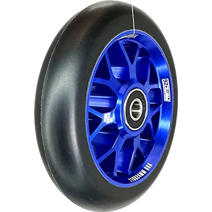 Fantic26 Spy7 Stunt-Scooter Rolle 110mm, ABEC-11 Lager, Aluminium 6061-T6, Blau/Pu Schwarz – Bild 3