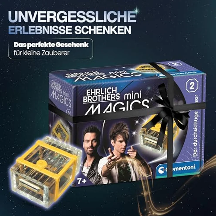 Clementoni EHRLICH BROTHERS mini MAGICS, durchsichtiger Zauberkasten für Kinder ab 3 Jahren – Bild 6