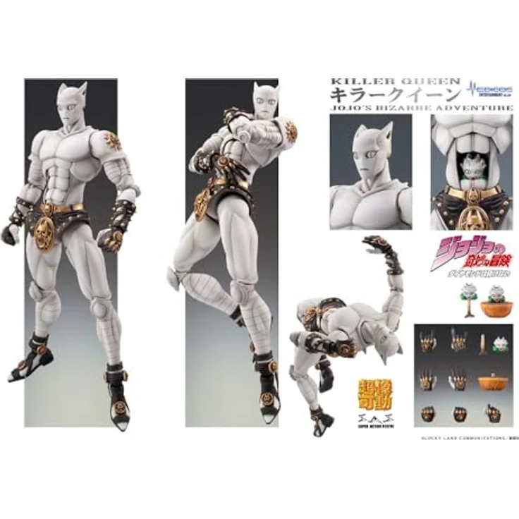 Medicos Entertainment JoJo's Bizarre Adventure: Diamond Is Unbreakable Super Actionfigur Chozokado (Killer Queen) 16 cm, detailreiche Sammelfigur mit austauschbaren Teilen – Bild 6