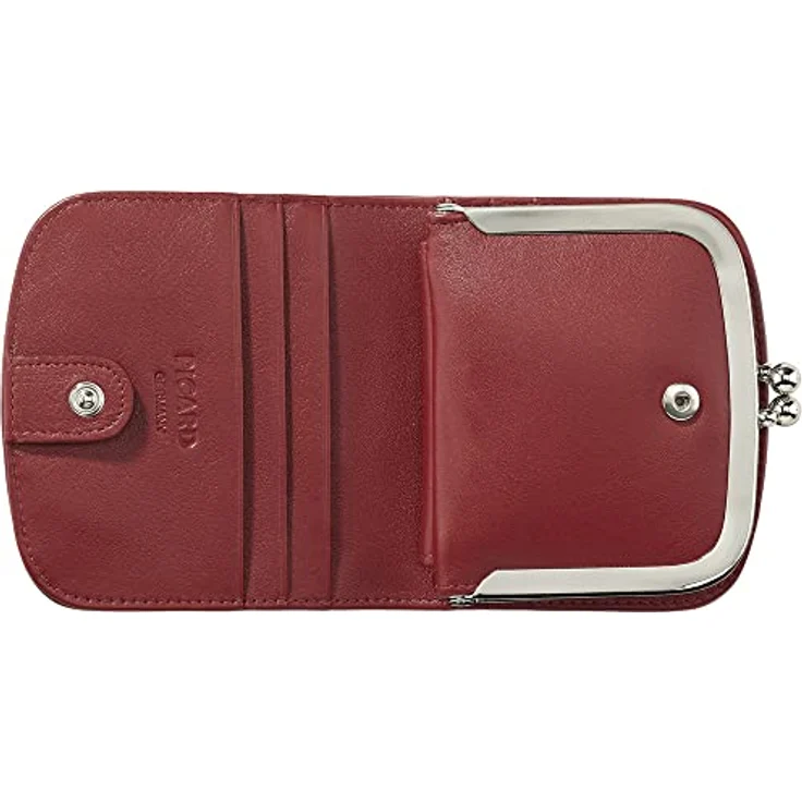 Picard Bingo Geldbörse Kinderportemonnaie, 10 cm, 100% Leder, rot – Bild 5