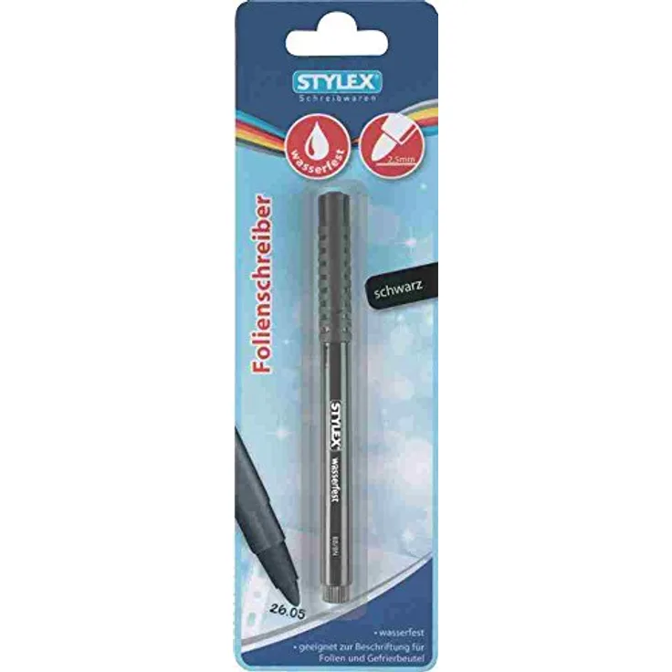 Stylex 32790 Folienschreiber, schwarz