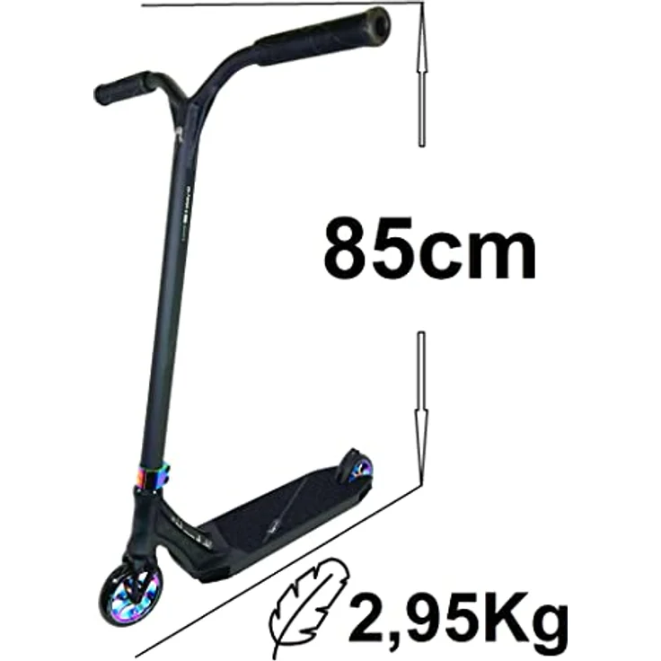 F26 Ethic DTC Erawan I Pandora I V2 Stunt-Scooter I Leichter I Park I Hybrid I Street I Tret I Trick I Roller I Lightweight I Freestyle (Neochrome, M 85cm) – Bild 2